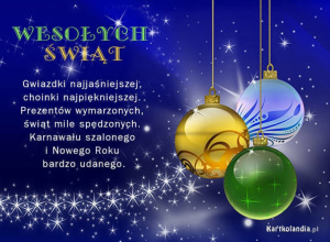 WESOŁYCH ŚWIĄT